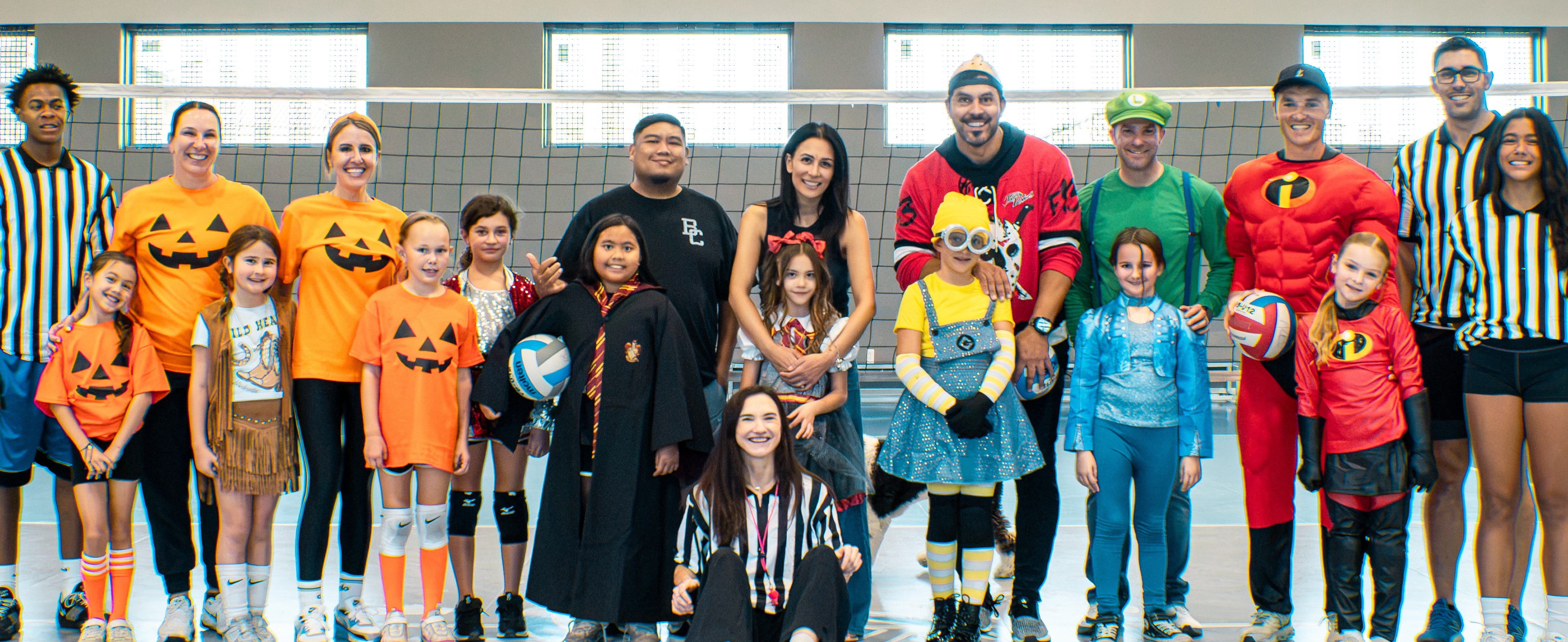 Vegas Aces Junior Aces Spiketacular costume party group