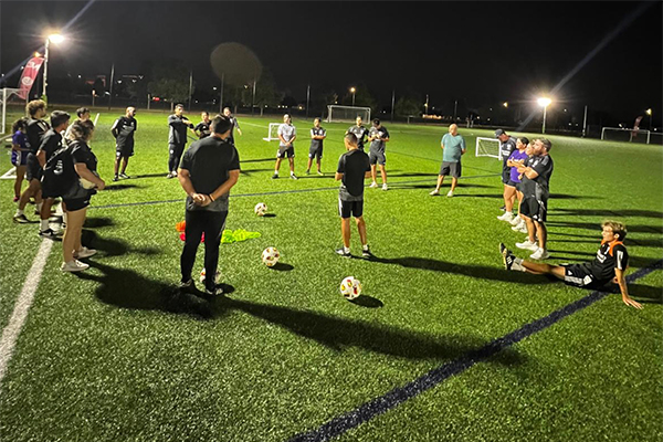 Keegan Leading a Coaching Clinic