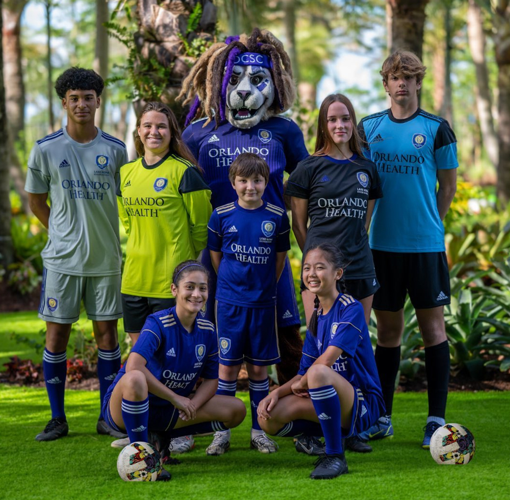 OCLN Players with OC Mascot Kingston