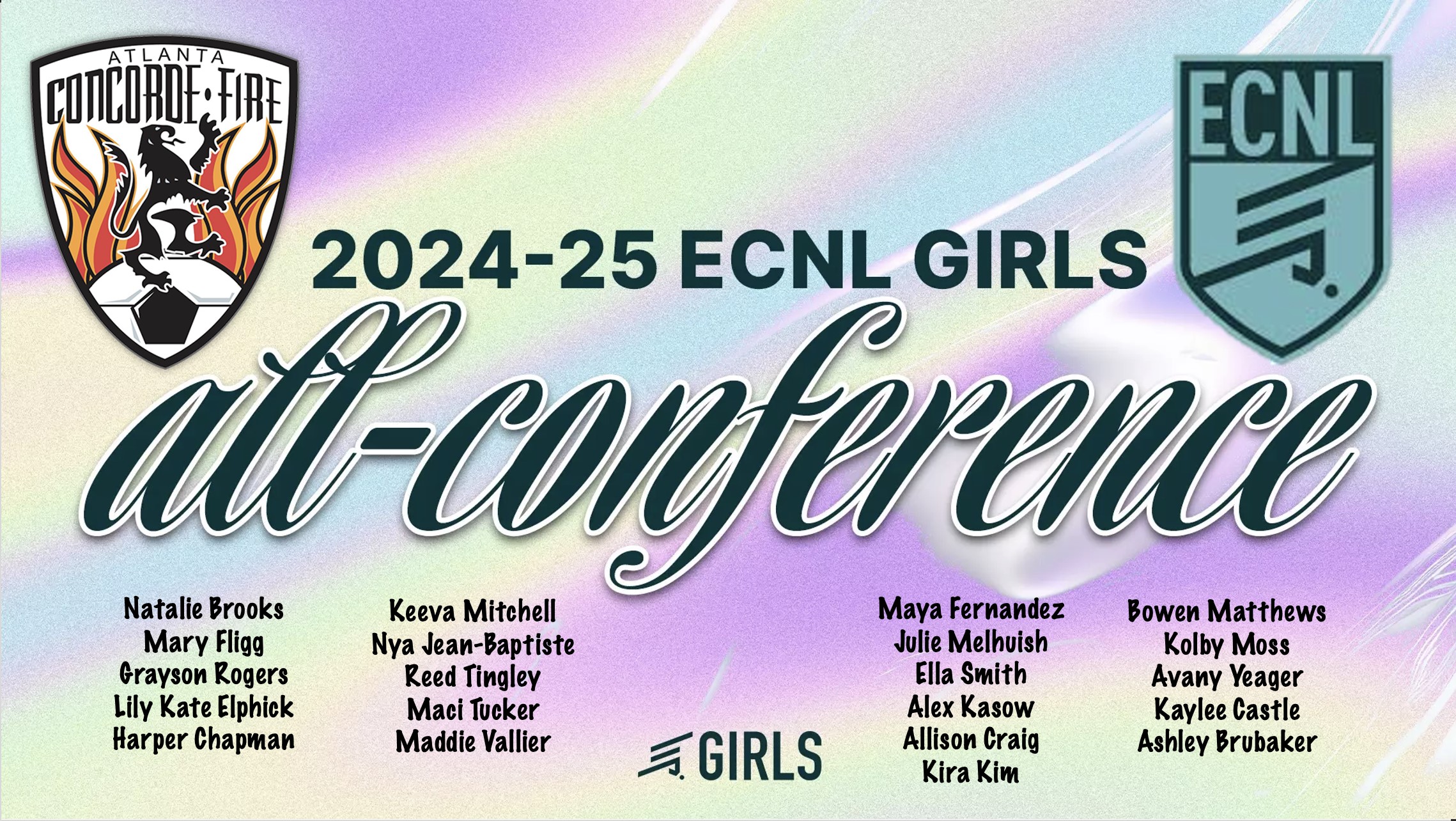 2024-25 ECNL All Conference Girls